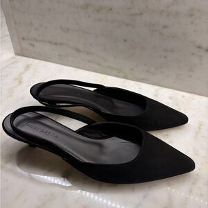 Jenni Kayne Black Slingback Heels